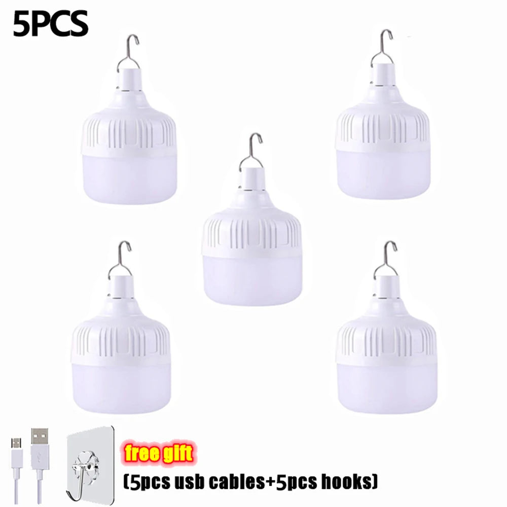 USB Rechargeable Camping Light Bulb